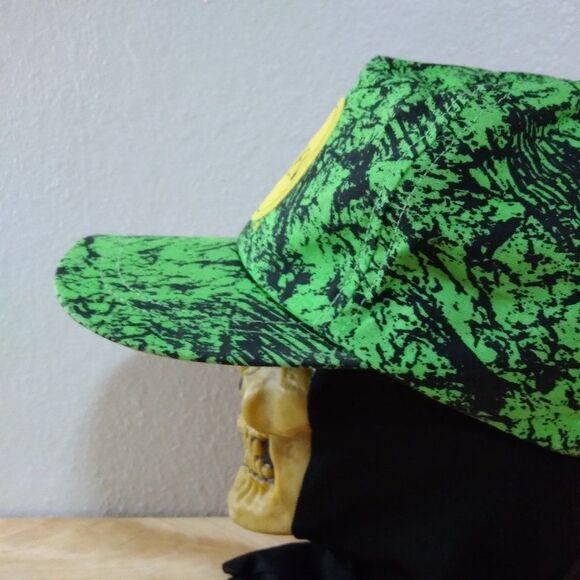 Vintage 90s Borden Abstract Neon Snap Back Hat - Picture 3 of 8